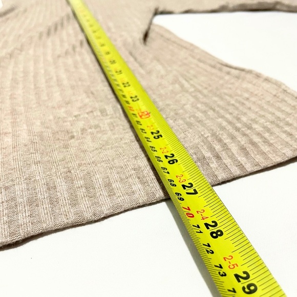 Ribbed Button-Up Cardigan - Taupe, Size XS New With Tags - Picture 6 of 6